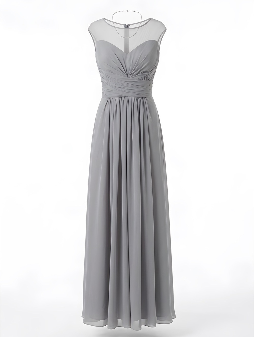 Mother of the Bride /Groom Clearance Sale - Elegant Gray Abby Paris Maxi Dress
